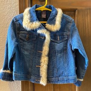 Denim Jean jacket. Gently worn. Little Girl Size 6